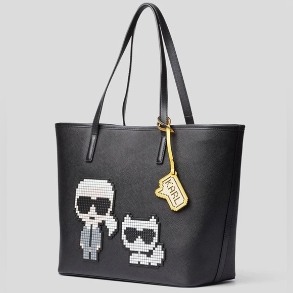 KARL LAGERFELD Tote Bag K/PIXEL KARL & CHOUPETTE - Picture 2 of 4